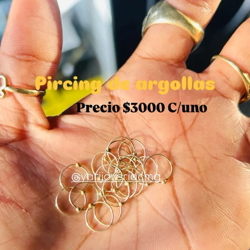 Pircing argolla