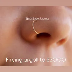 Pircing argolla