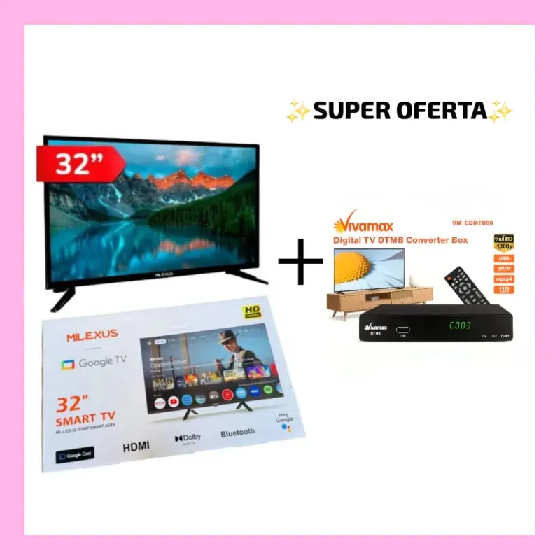 Televisor + cajita descodificadora (R)