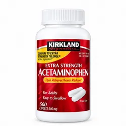 Acetaminofén 500 mg Extra Fuerte – 500 Capletas.