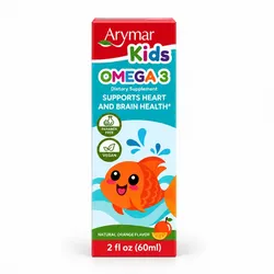 Arymar Kids Omega 3 – Suplemento Infantil Líquido – Sabor Naranja – 2 fl oz (60 ml)