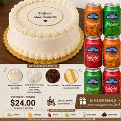 Cake para cualquier Ocasión incluye 6 Refrescos