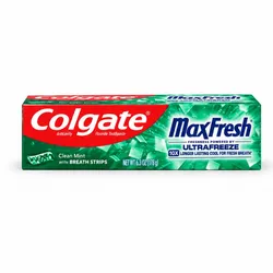 Colgate MaxFresh Clean Mint con Breath Strips – Pasta Dental con Flúor, 6.3 oz (178 g)