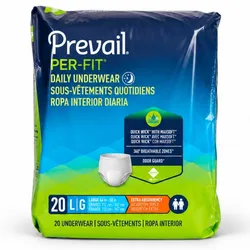 Pampers para Adulto Prevail Per-Fit – Talla L/G, Paquete de 20