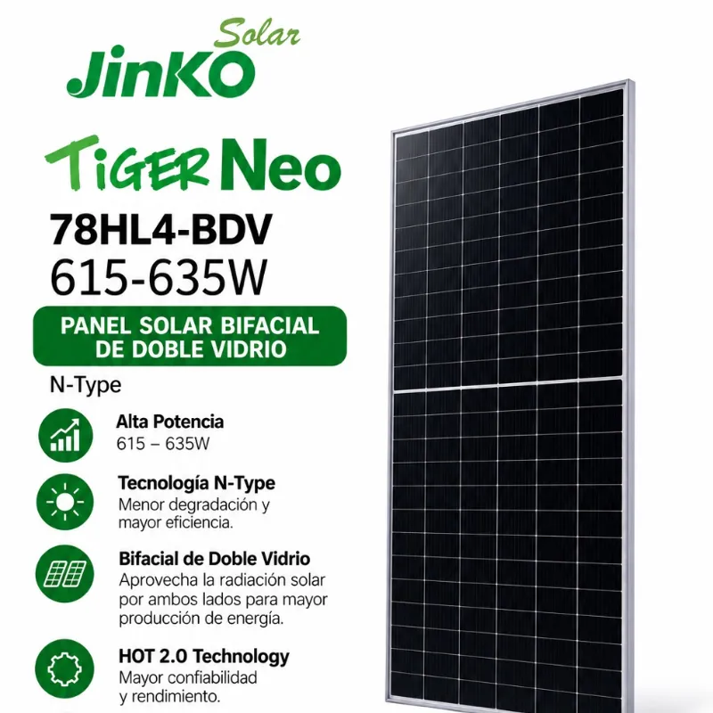 Panel Solar Jinko Bifacial 620W