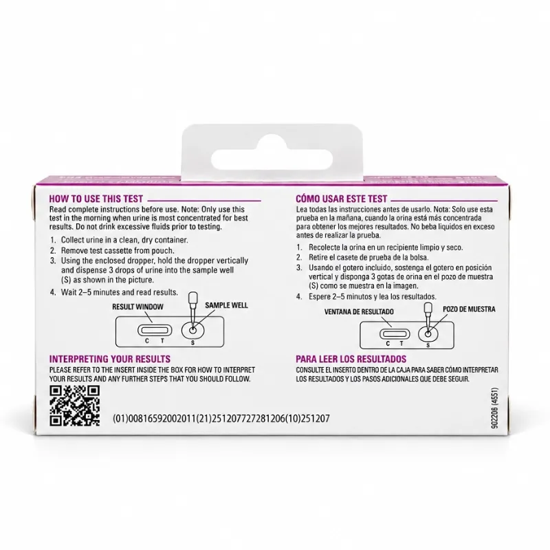 Prueba de Embarazo HCG en Orina de 1 Paso – 1 Test