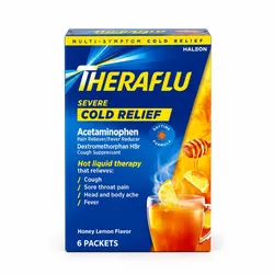 Theraflu Severe Cold Relief – Fórmula de Día – Sabor Miel y Limón – 6 Sobres