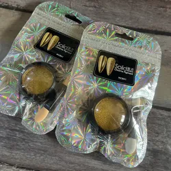Efecto espejo dorado 