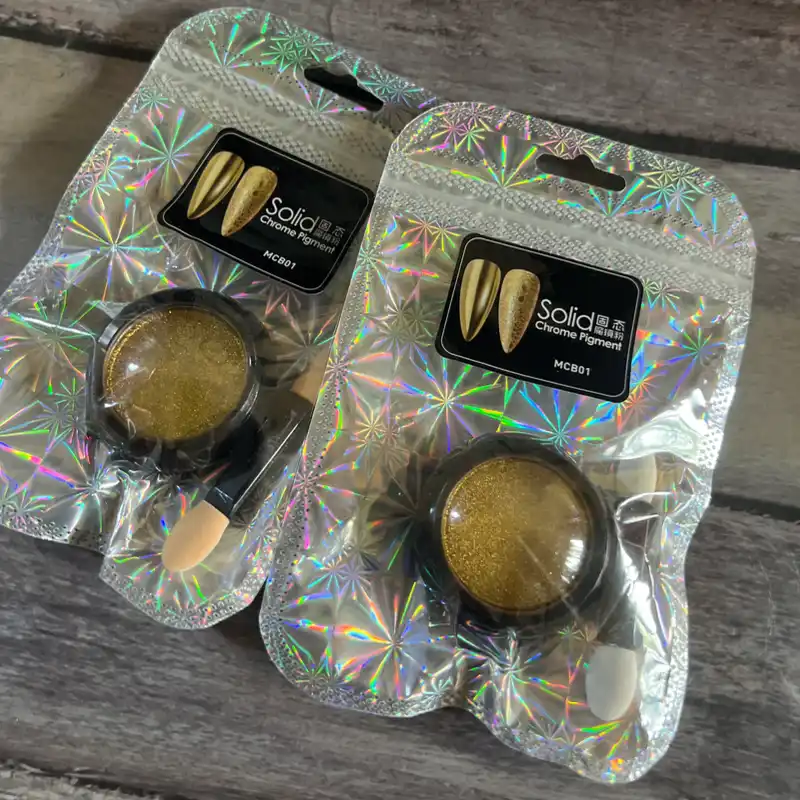 Efecto espejo dorado 