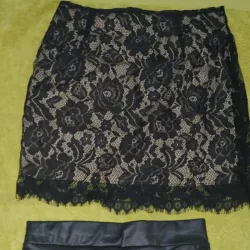 Saya  de encaje 