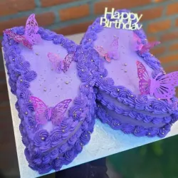 Cakers en forma de mariposa