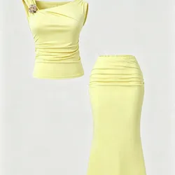 Conjunto de falda larga