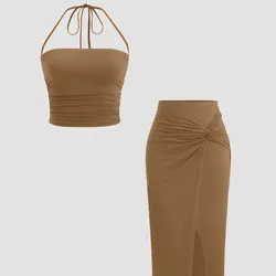 Conjunto de Falda Larga