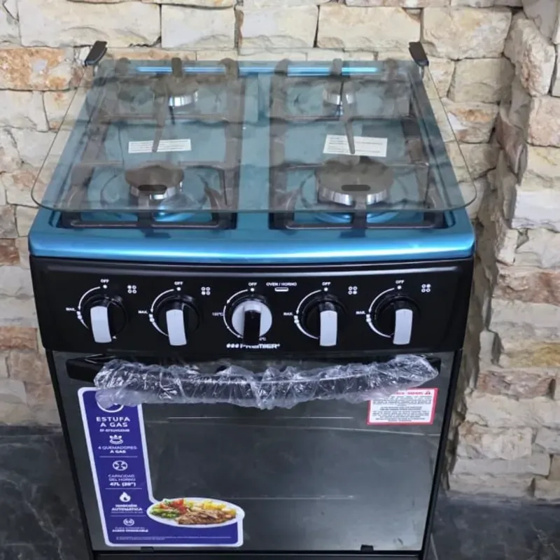 Cocina de gas de 4 quemadores premier 