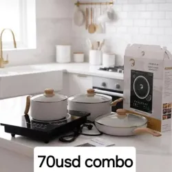 Combo de juego de cazuelas y Inducción 