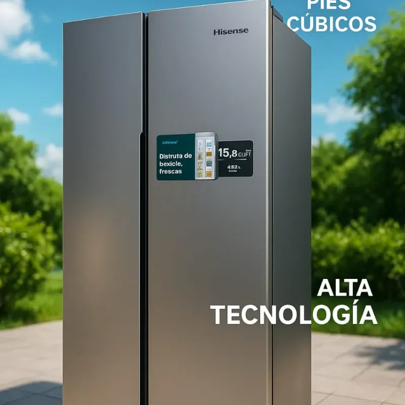 HISENSE REFRIGERADOR SIDE BY SIDE | 16 ft³ | RS16N6ASN*.. 