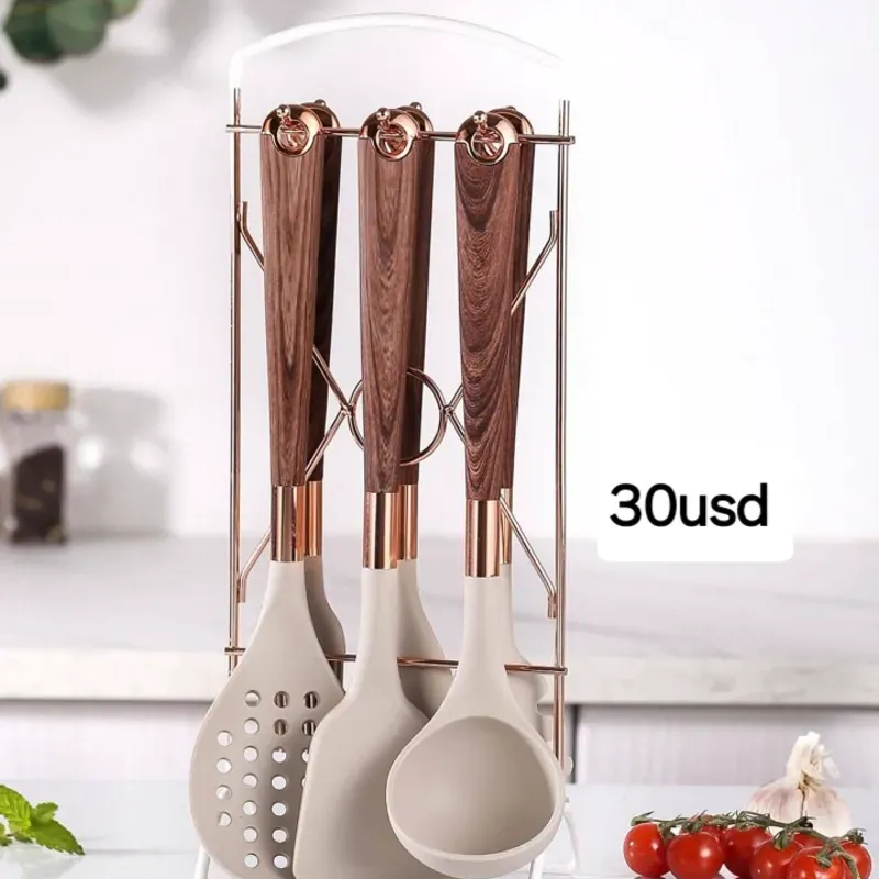 Juego de cucharones y espumadera 