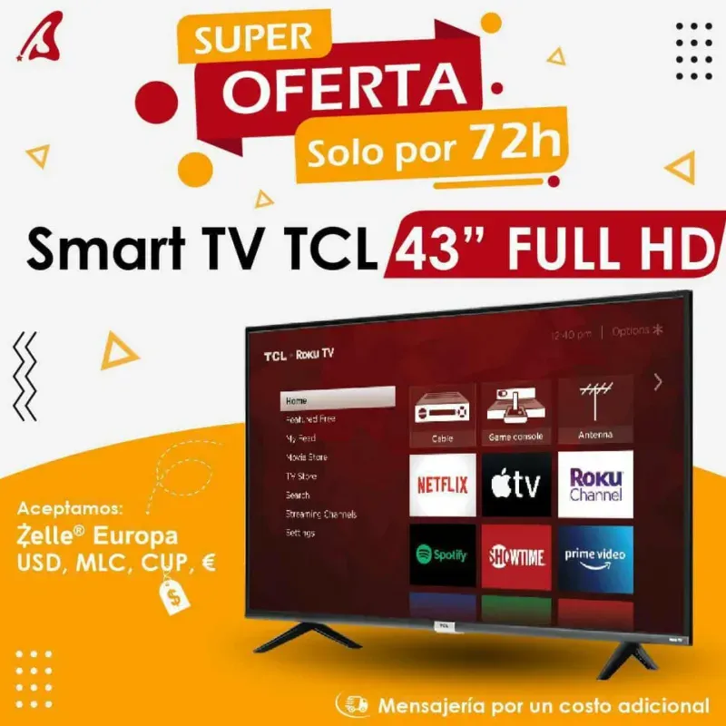 Smart tv tcl 43pulgadas 