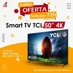 Smart tv TCL50 pulgadas 
