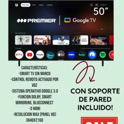 Tv premier de 50 pulgadas 