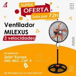 Ventilador milexus de 18pulg