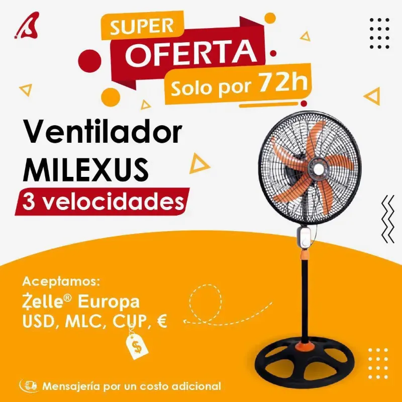 Ventilador milexus de 18pulg