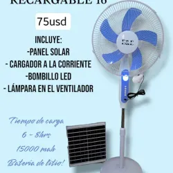 Ventilador recargable de pie .