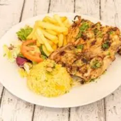 Arroz amarillo con pollo