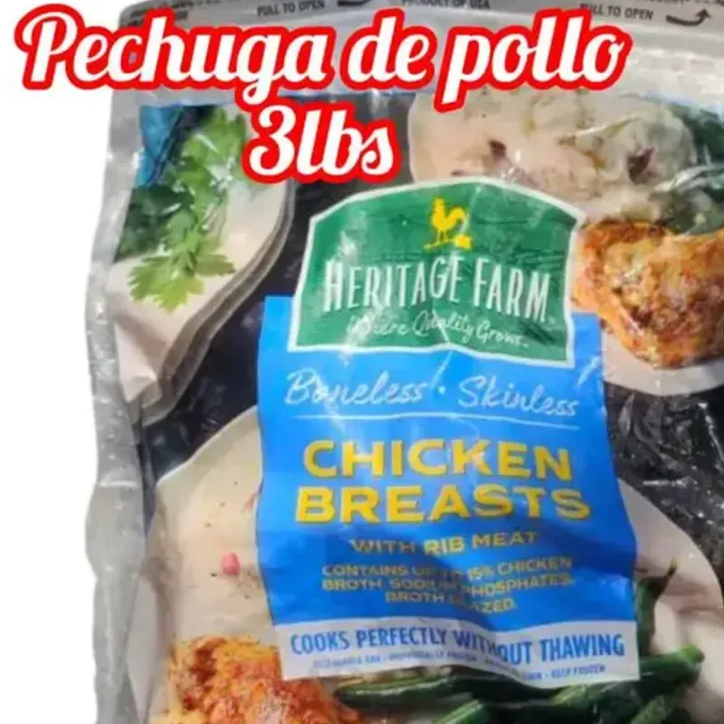 Paquete de pechugas de pollo
