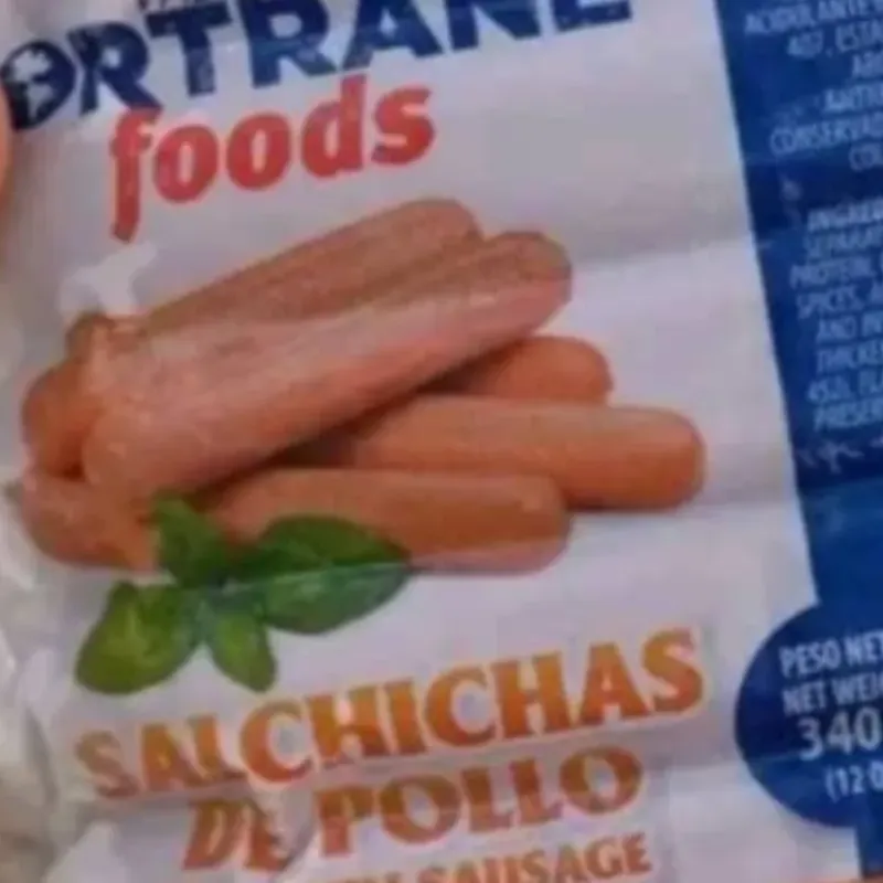Salchichas de pollo