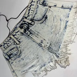 Short mezclilla clara