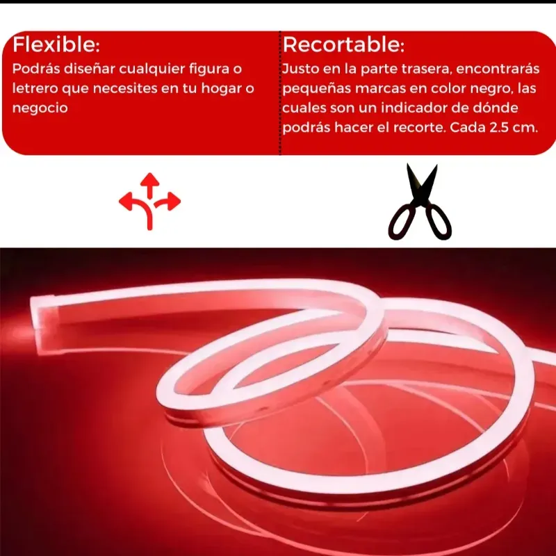 💡 Tira LED neón unicolor