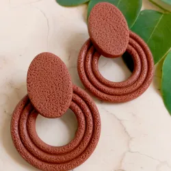 Pendientes Marrón