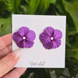Pendientes morados