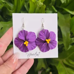 Pendientes Morados