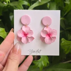 Pendientes Rosa