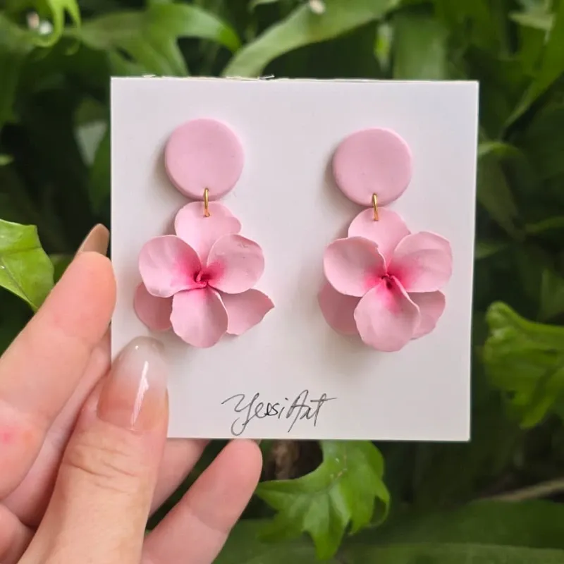 Pendientes Rosa
