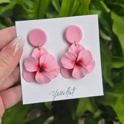 Pendientes Rosa