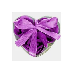 Cajitas de rosas moradas