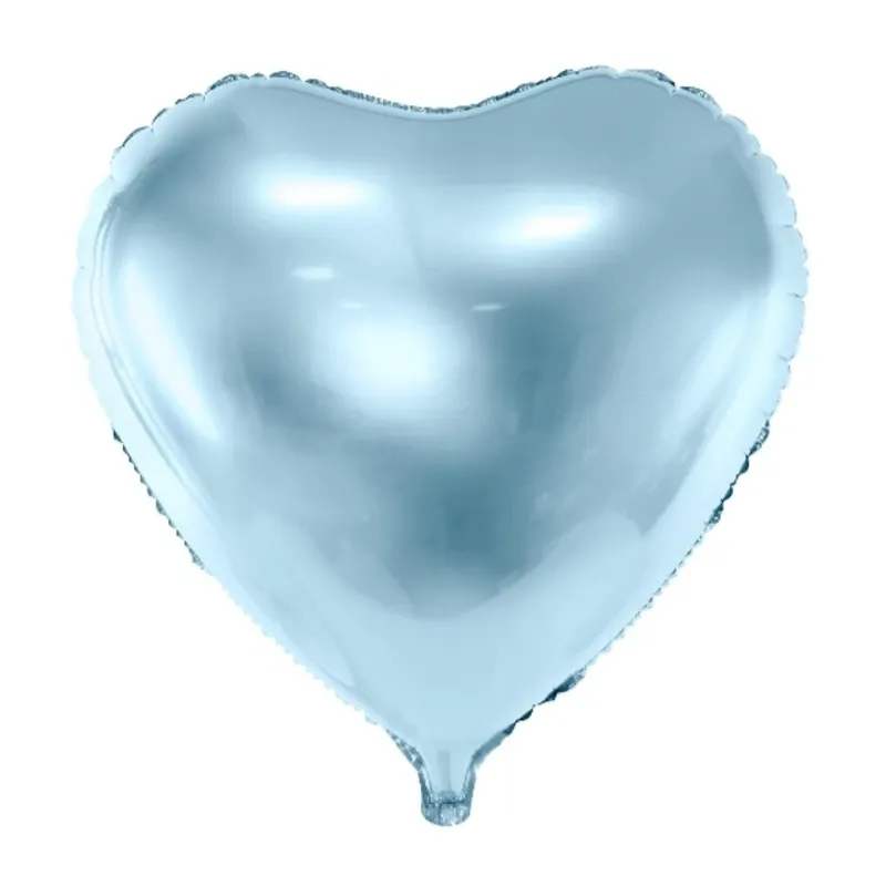 Globo corazón azul claro