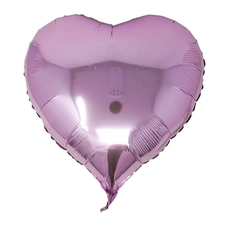 Globos corazón lila
