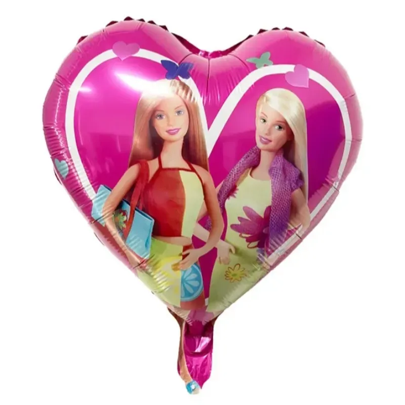 Globos de Barbie corazón 