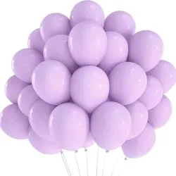 Globos de látex morado pastel 