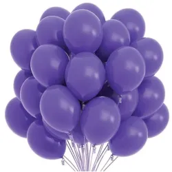 Globos de látex morado 