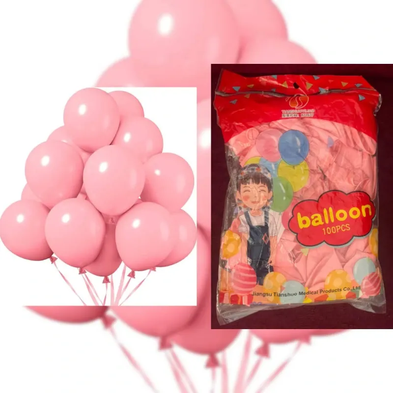 Globos de látex rosa pastel