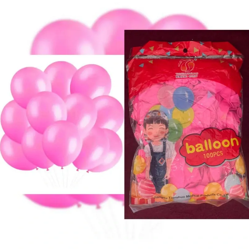 Globos de látex rosado fresa
