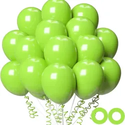 Globos de látex verde pastel 