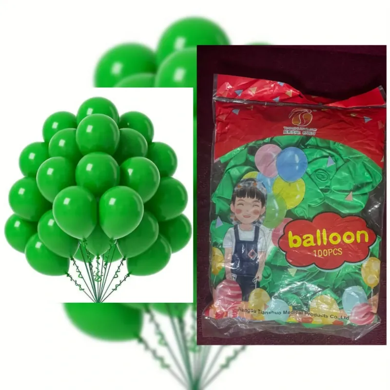 Globos de látex verde