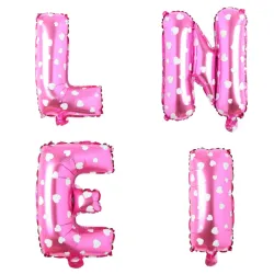 Globos letras Rosado