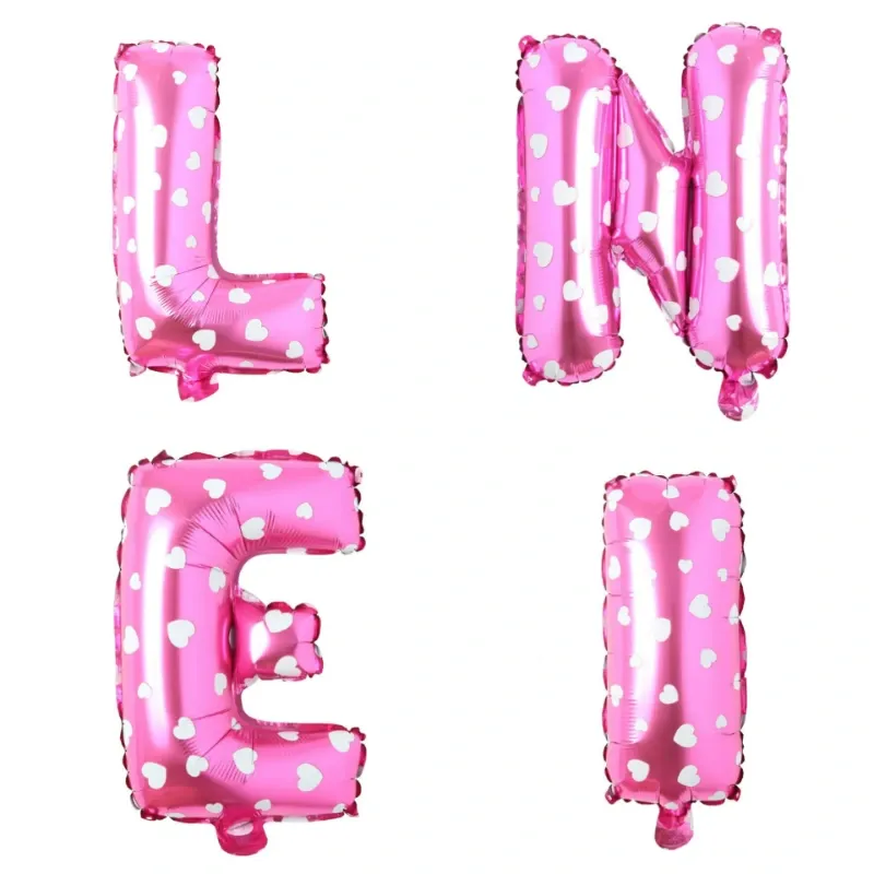 Globos letras Rosado